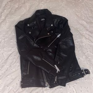 Brand new Zara leather jacket